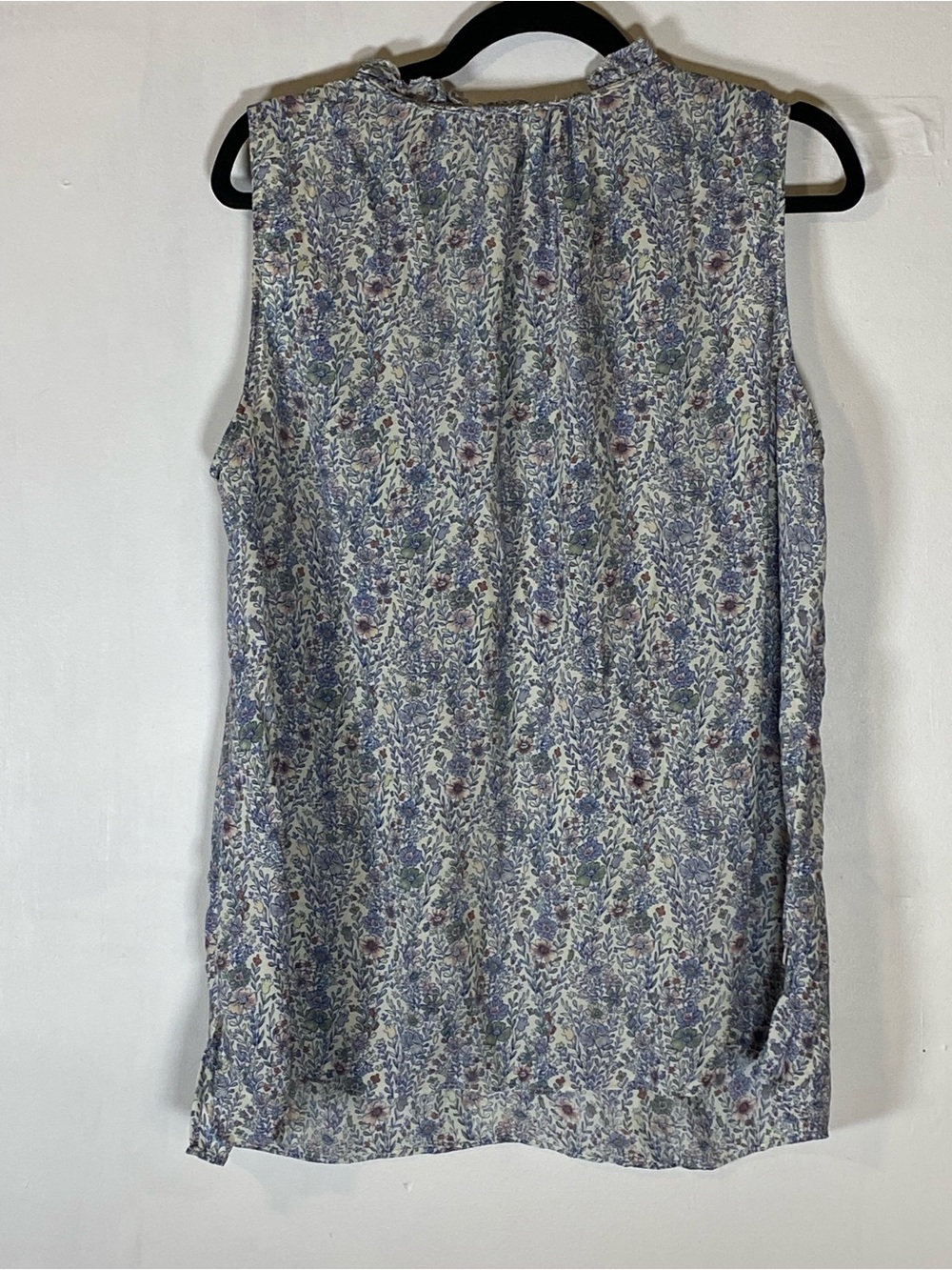 Rose + Olive Floral High Neck Tank 1X Cottagecore Boho Prairie Top - Picture 5 of 5